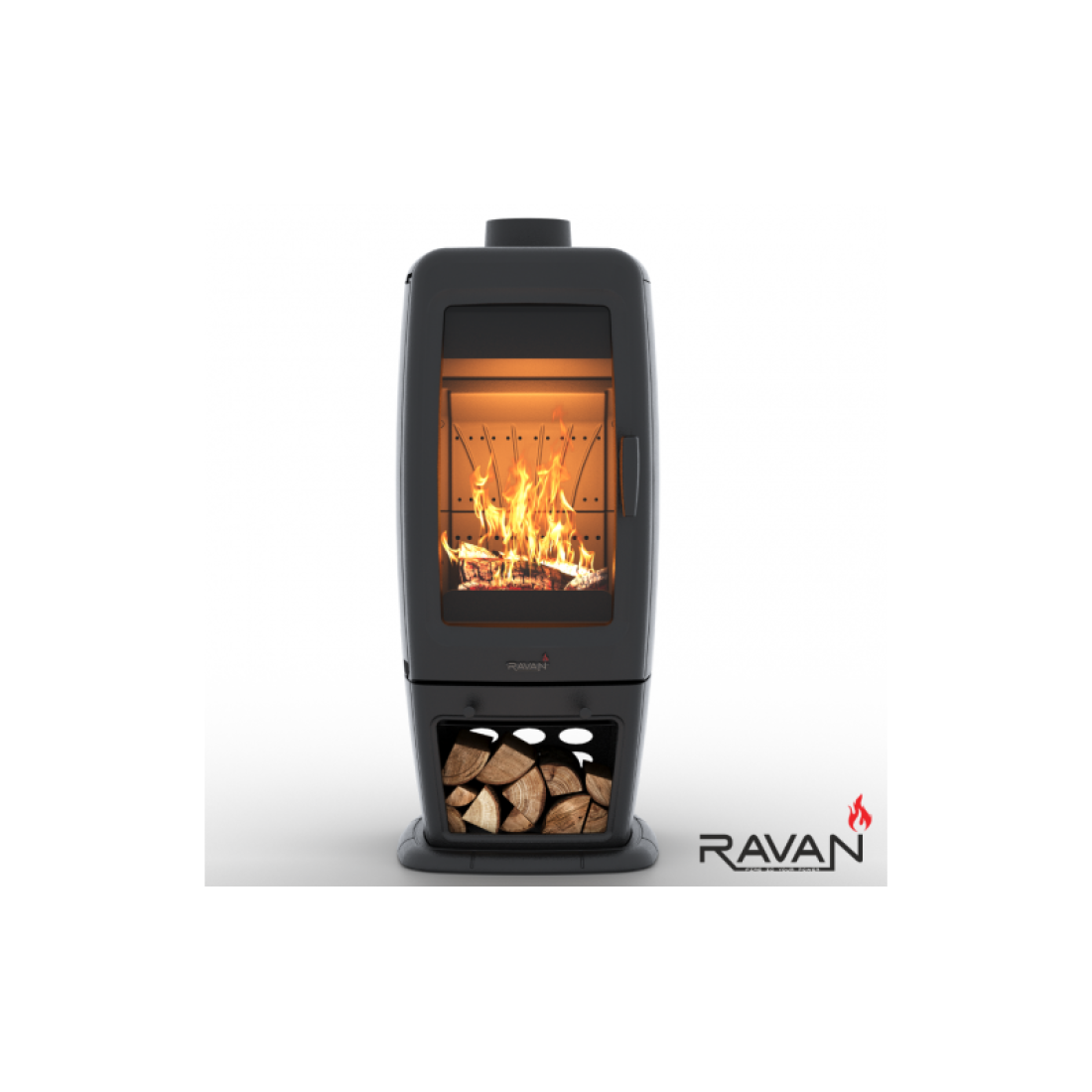 Чугунная печь Ravan Incorta Pro 14 кВт